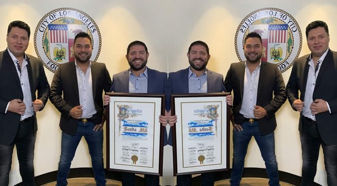 Banda MS Recibe Reconocimiento De El Concejo Municipal de Los Ángeles