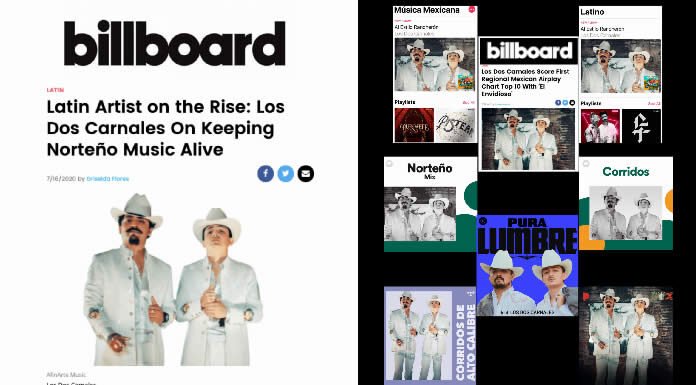 Los Dos Carnales Son Destacados Hoy Por La Revista Billboard