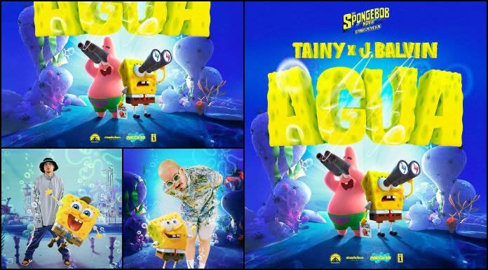 Tainy & J. Balvin Presentan "Agua" Tema De "The SpongeBob Movie: Sponge On The Run"