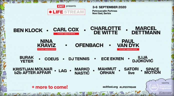 Carl Cox, Charlotte de Witte, Nina Kraviz & Ofenbach Lideran El Life Stream Festival 2020 De EXIT